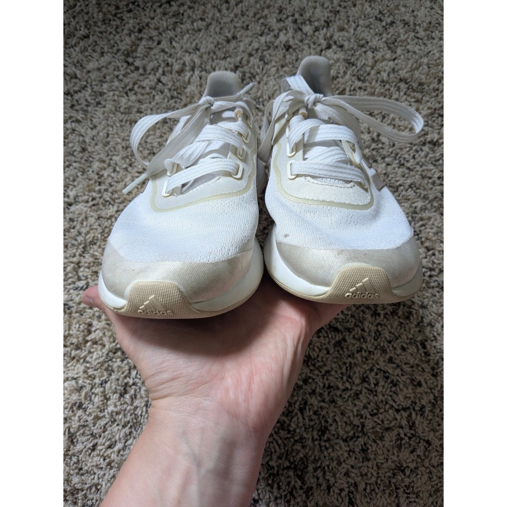 Adidas Duramo SL White Silver Running Shoes Womens 6.5 FY5360 Lightmotion - Picture 4 of 6